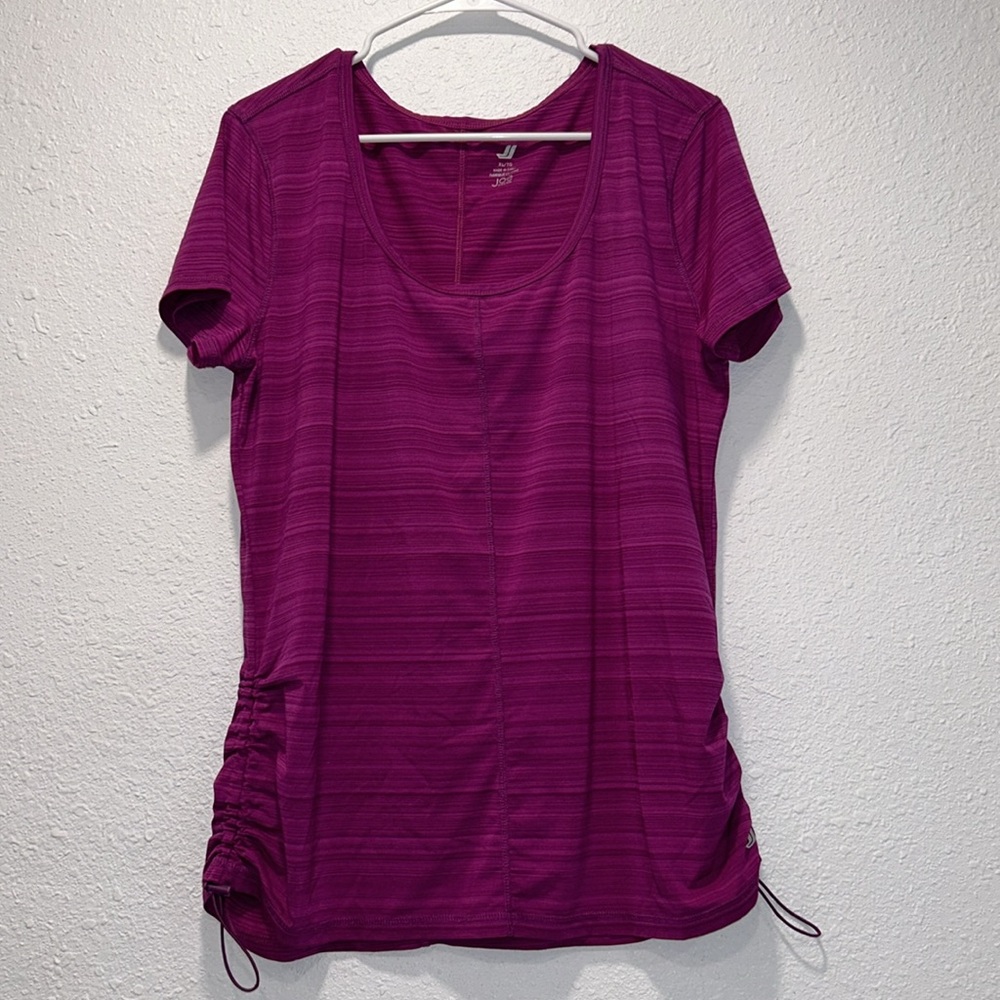 Joe Fresh women's short sleeve workout active top shirt